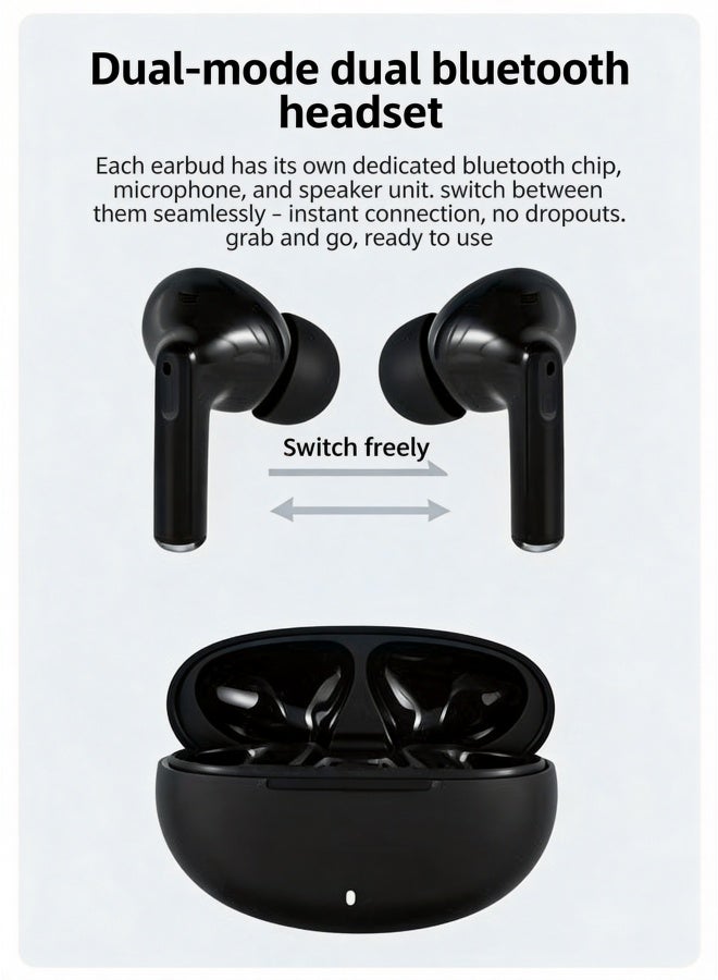 piaopiaomiao True wireless Bluetooth 5.3 in-ear headphones; these waterproof TWS earbuds feature a high-performance, lightweight design suitable for daily use. - Image 3